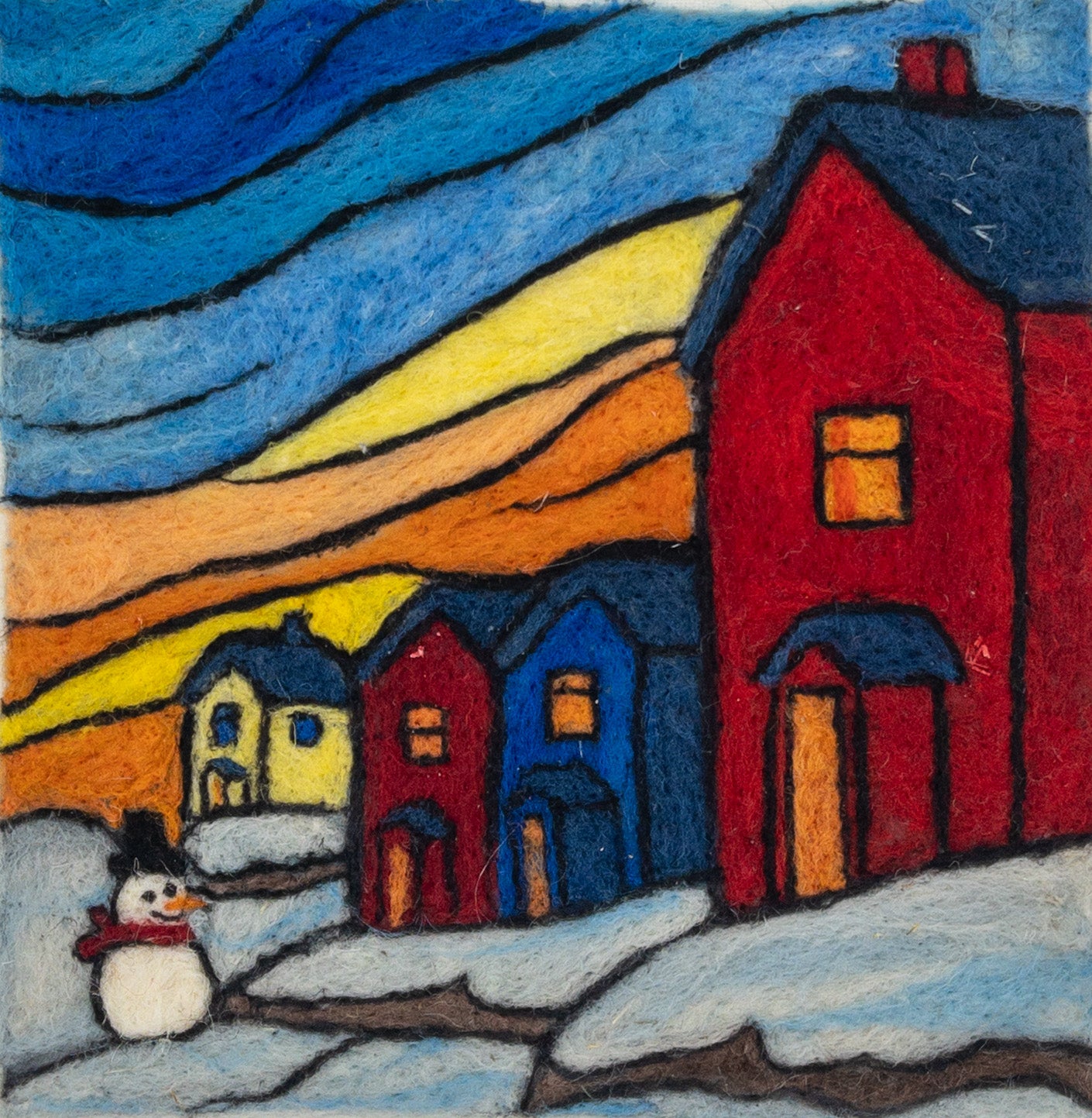 Needle Felting - Winter Whimsy Snowman